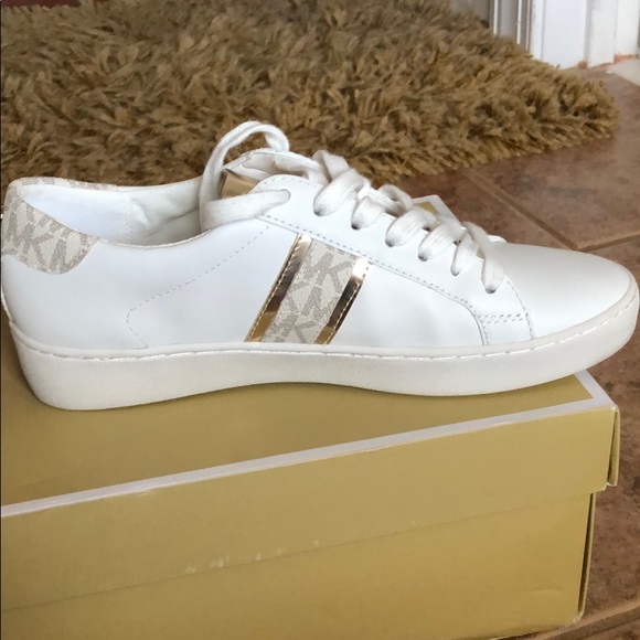 Michael Kors Shoes - New Michael Kors white gold sneakers